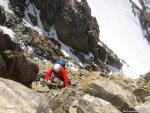 Les dernires longueurs en rocher de l'Eperon de la Tournette, juste sous le sommet du Mont Blanc.